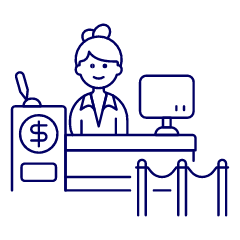 Bank Service 2 Illustration from UX Line Set