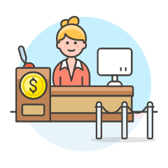 Bank Service 2 Illustration from UX Colors Set