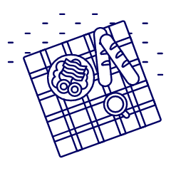 Picnic Lunch Illustration from UX Line Set
