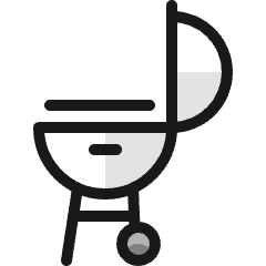 Barbecue Set Icon from Ultimate Colors Set