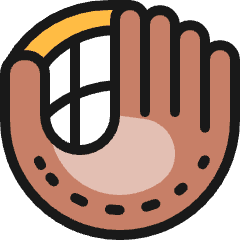 Baseball Glove Icon from Ultimate Colors Set