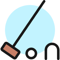 Croquet Ball Hoop Icon from Ultimate Colors Set
