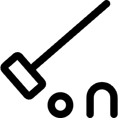 Croquet Ball Hoop Icon from Ultimate Regular Set
