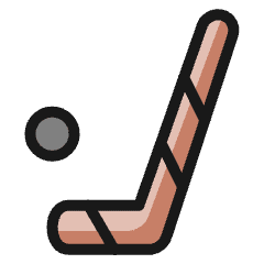 Hockey Puck Stick Icon from Ultimate Colors Set