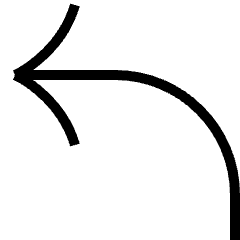 Right Angle Arrow Icon from Platinum Set