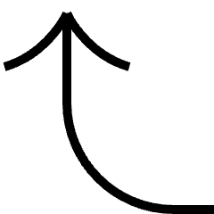 Up Angle Arrow Icon from Platinum Set