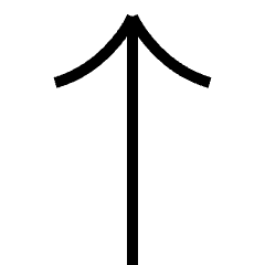 Up Arrow Icon from Platinum Set