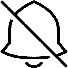 Mute Notification Icon from Platinum Set