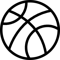 Basketball Ball Icon from Ultimate Light Set