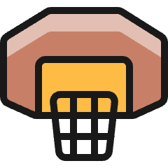 Basketball Hoop Icon from Ultimate Colors Set