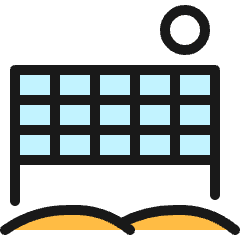 Volleyball Net Icon from Ultimate Colors Set