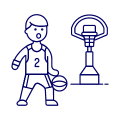 Sports Basketball 19 Illustration from UX Line Set