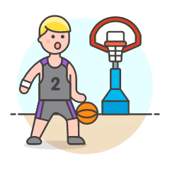 Sports Basketball 19 Illustration from UX Colors Set
