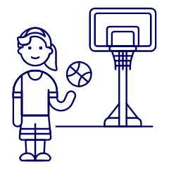 Sports Basketball 2 Illustration from UX Line Set