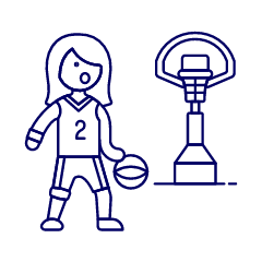 Sports Basketball 22 Illustration from UX Line Set