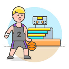 Sports Basketball 7 Illustration from UX Colors Set
