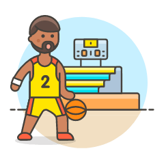Sports Basketball 8 Illustration from UX Colors Set