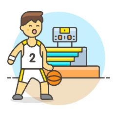Sports Basketball 9 Illustration from UX Colors Set