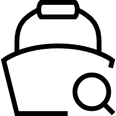 Basket Search Icon from Platinum Set