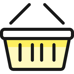 Shopping Basket 1 Icon from Ultimate Colors Set