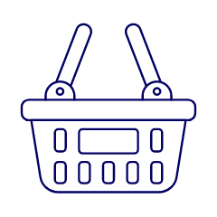 Shopping Basket Illustration from UX Line Set