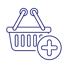 Shopping Basket Add 2 Illustration from UX Line Set