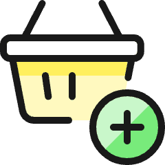 Shopping Basket Add Icon from Ultimate Colors Set