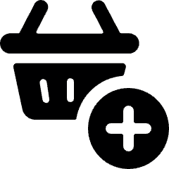 Shopping Basket Add Icon from Ultimate Bold Set