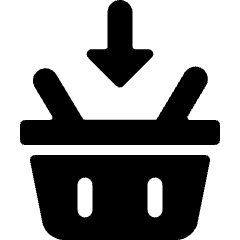 Shopping Basket Arrow In Icon from Ultimate Bold Set