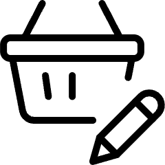 Shopping Basket Edit Icon from Ultimate Light Set