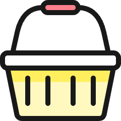 Shopping Basket Handle Icon from Ultimate Colors Set