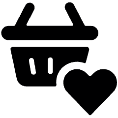 Shopping Basket Heart Icon from Ultimate Bold Set