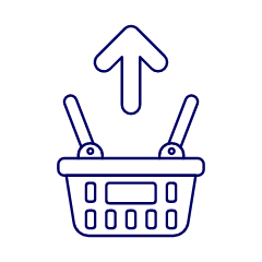 Shopping Basket Remove 1 Illustration from UX Line Set