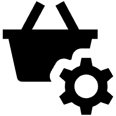 Shopping Basket Setting Icon from Nova Solid Set