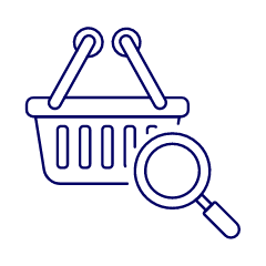 Shopping Basket View Illustration from UX Line Set