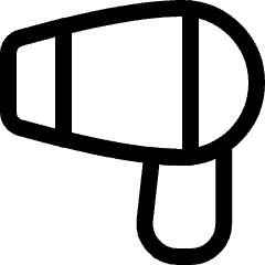 Bathroom Hair Dryer Icon from Ultimate Regular Set