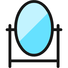 Bathroom Mirror Icon from Ultimate Colors Set