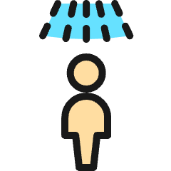 Bathroom Person Icon from Ultimate Colors Set
