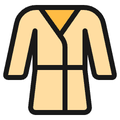 Bathroom Robe Icon from Ultimate Colors Set
