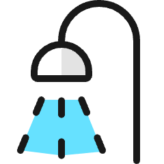 Bathroom Shower Icon from Ultimate Colors Set
