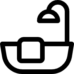 Bathroom Tub Towel Icon from Ultimate Regular Set