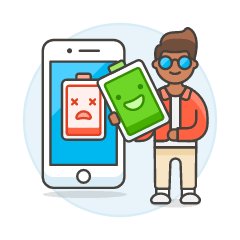 Battery Replace 3 Illustration from UX Colors Set