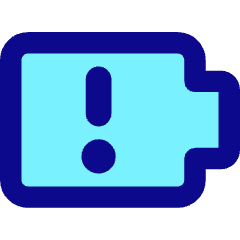 Battery Alert 1 Icon from Core Pop Set