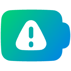 Battery Alert 1 Icon from Plump Gradient Set
