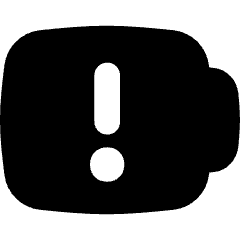 Battery Alert 1 Icon from Flex Solid Set