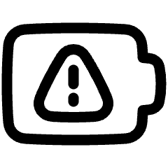 Battery Alert 1 Icon from Plump Line Set
