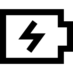 Battery Charging Icon from Sharp Line Set