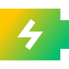 Battery Charging Icon from Sharp Gradient Set