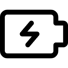 Battery Charging Icon from Core Line Set