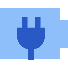 Battery Charging Plug Icon from Sharp Flat Set